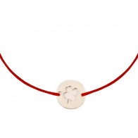 Bratara snur banut argint 925 TRIFOI MIC LG083