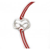 Bratara snur pandantiv argint INIMA CU INFINIT LG066