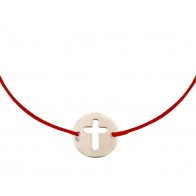 Bratara snur banut argint 925 CRUCIULITA decupata LG085