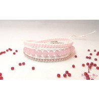 Bratara-dama-pietre-semipretioase-Quartz-Rose-COTTON-CANDY