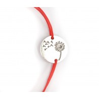 Bratara snur charm argint 925 placat cu rodiu BANUT cu PAPADIE LG052