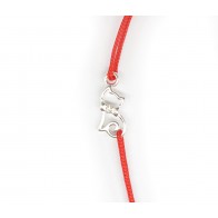 Bratara snur charm argint 925 PISICUTA LG059