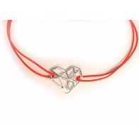 Bratara snur charm argint 925 INIMA DIAMANT LG075