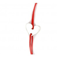 Bratara snur charm argint INIMA LG044