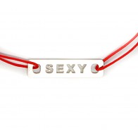 Bratara snur charm argint SEXY LG028