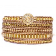 Bratara-SUN-margele-aurii