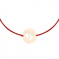 Bratara snur banut argint 925 TALPI BEBE LG082